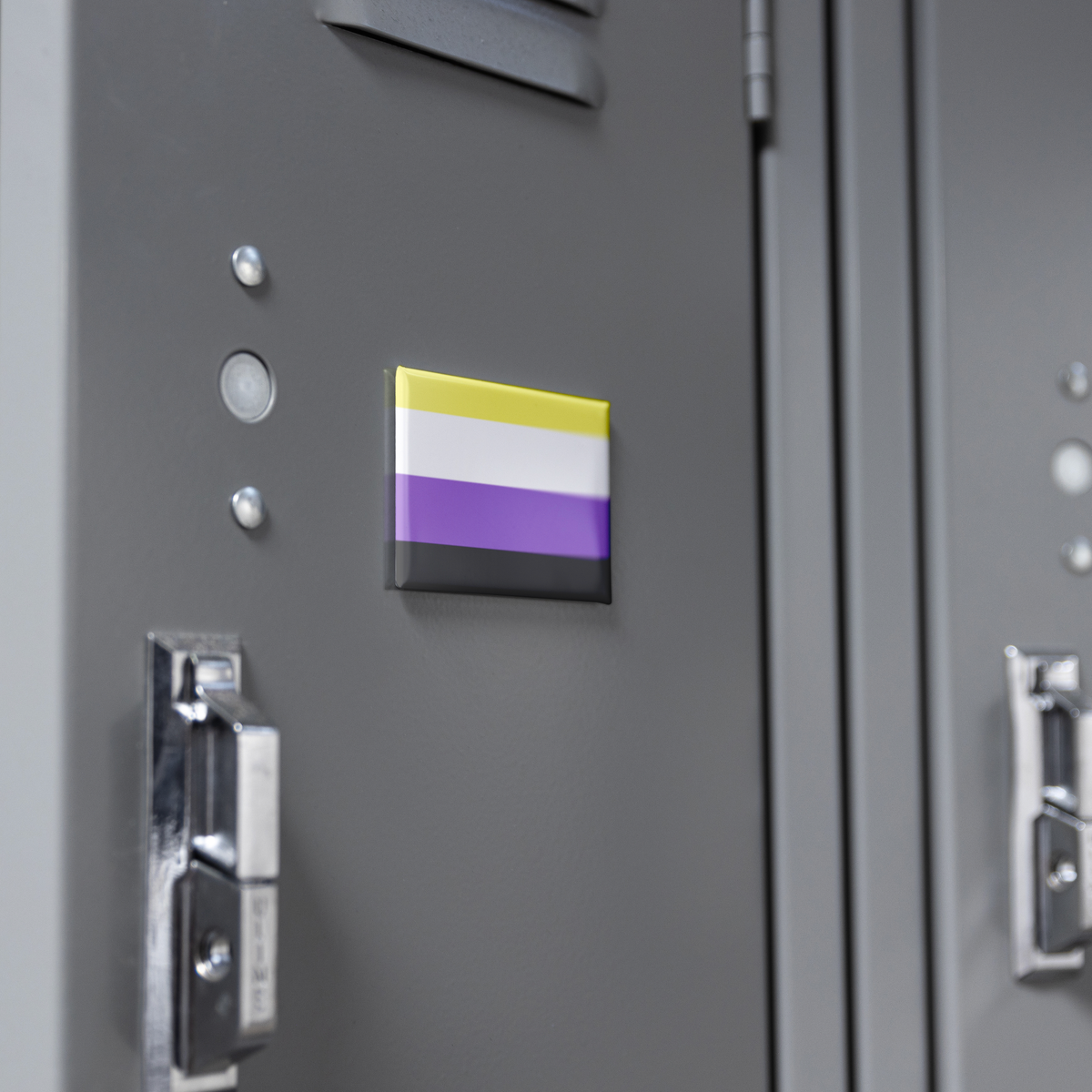 Nonbinary_Flag_Magnet_RectangleButtonMagnet_H_Locker_Mockup.png