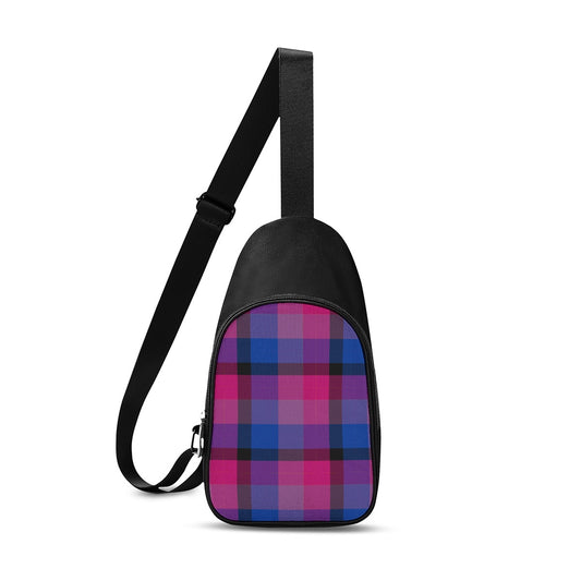 Cross-body Bag Bi Pride Plaid Design