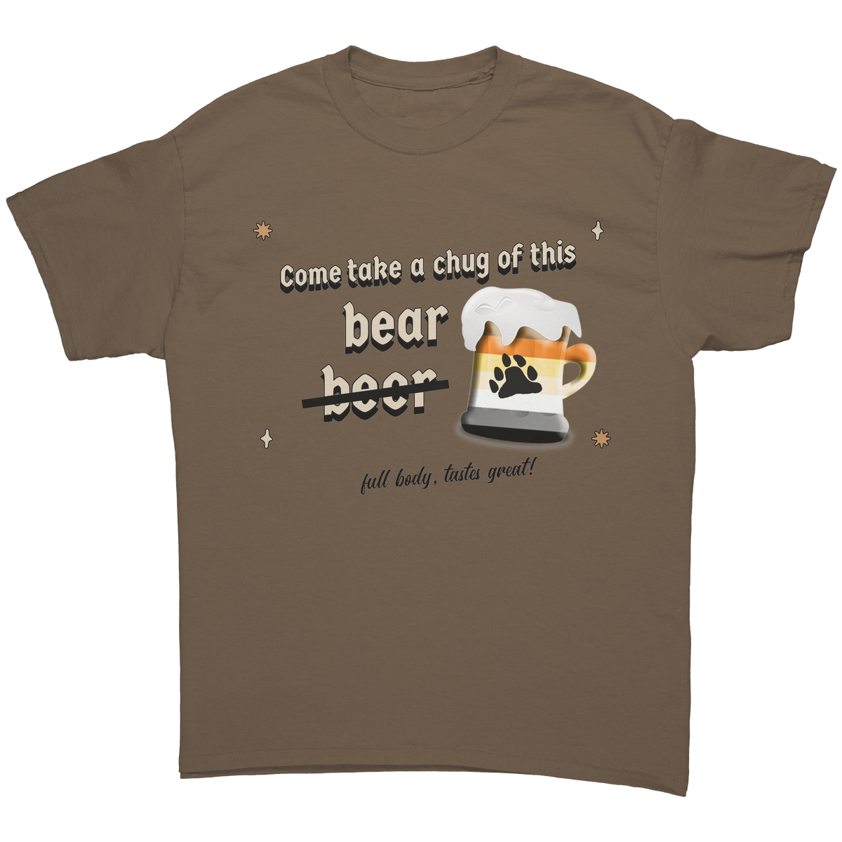 Come_take_a_chug_T_shirt_Brown_Savana_Front_Mockup.png