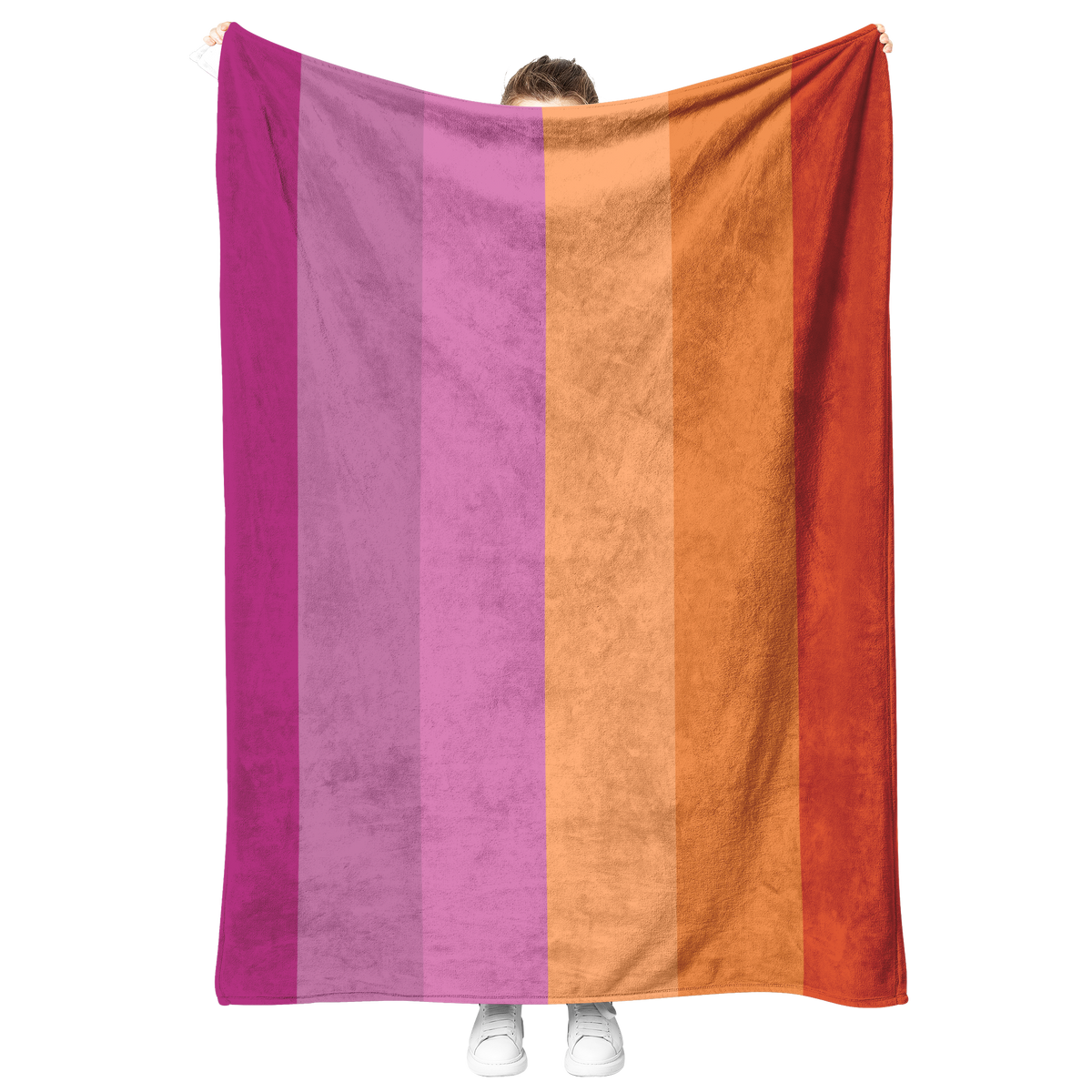 Lesbian_Pride_Fleece_Blanket_V_Blanket_Model_Mockup.png