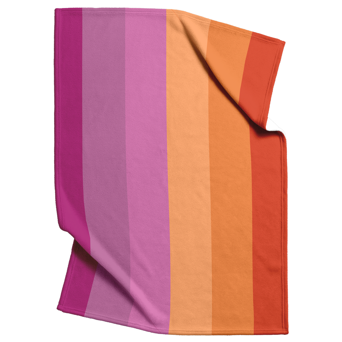 Lesbian_Pride_Fleece_Blanket_V_Blanket_Top_Bottom_Folds_Mockup.png