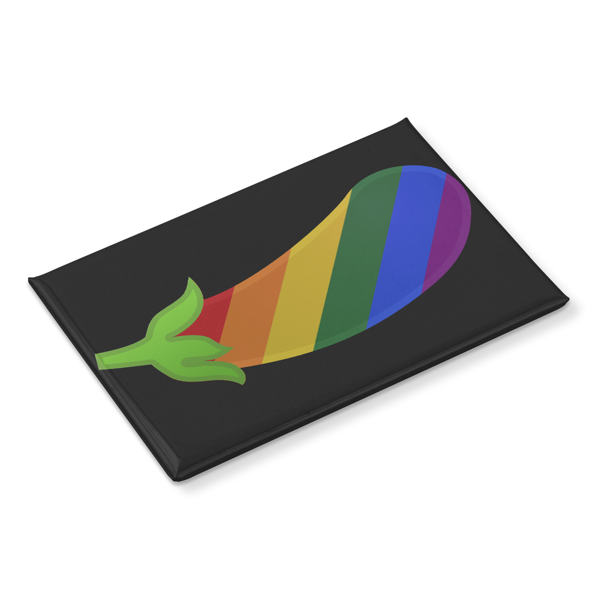 Rainbow_Eggplant_Magnet_RectangleButtonMagnet_H_Angle_Mockup.png