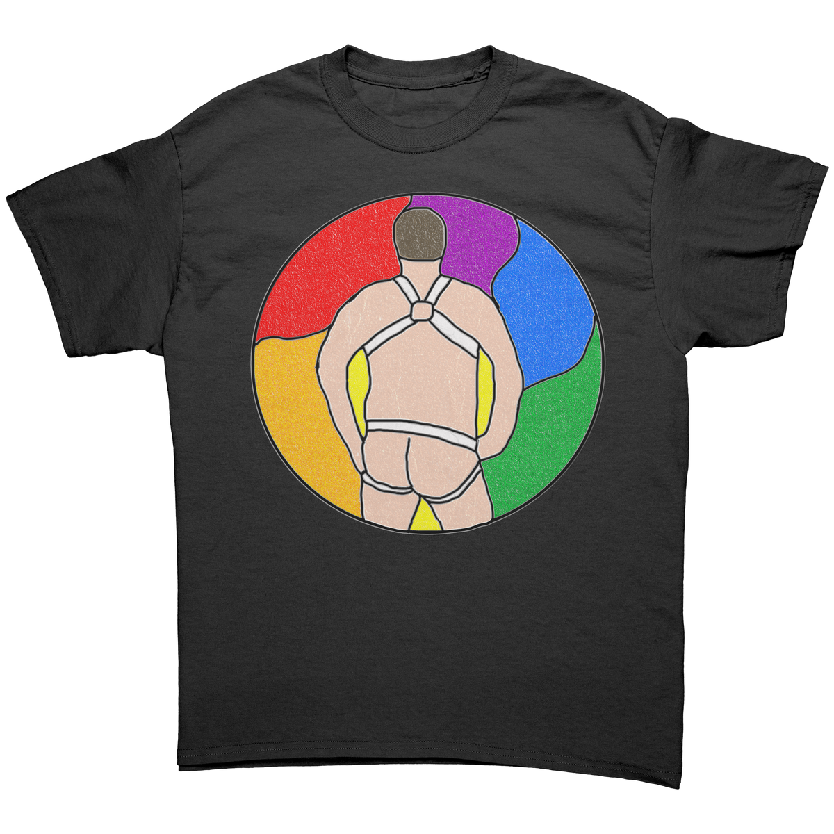 Stained_Glass_Jock_Butt_T_Shirt_Black_Front_Mockup.png