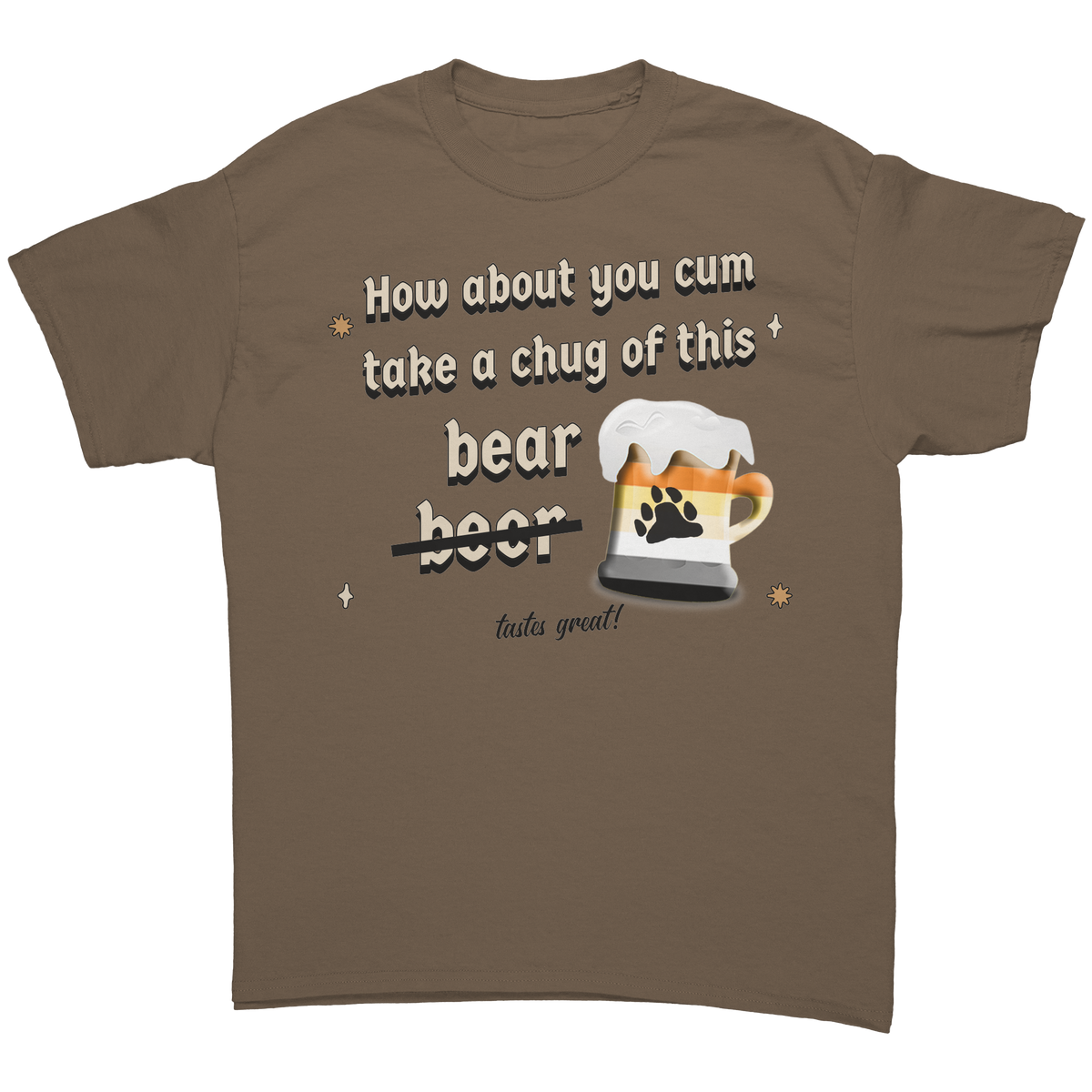 Take_a_Chug_of_this_Bear_T-Shirt_Brown_Savana_Front_Mockup.png