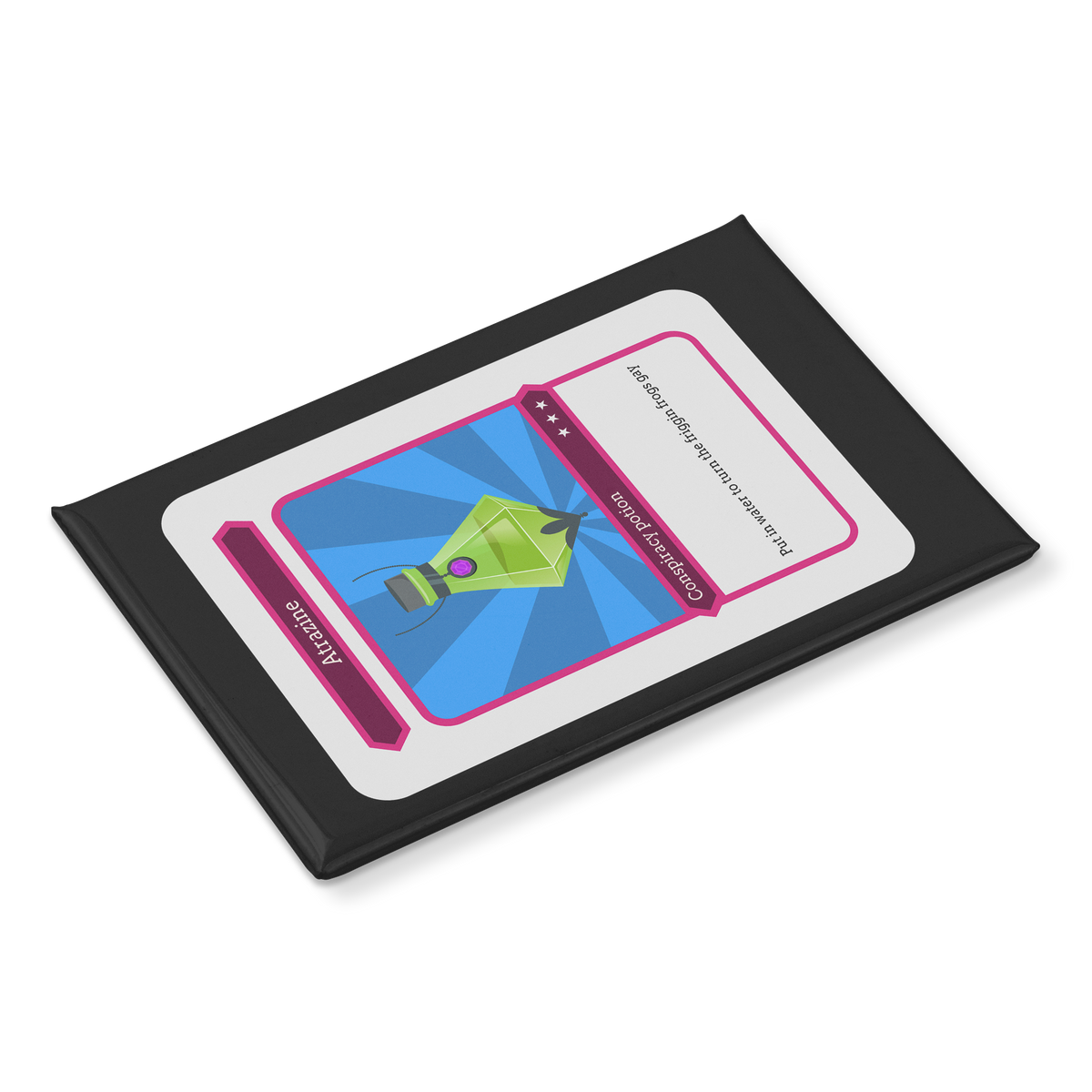 Turn_the_Friggin_Frogs_Gay_Magnet_RectangleButtonMagnet_H_Angle_Mockup.png