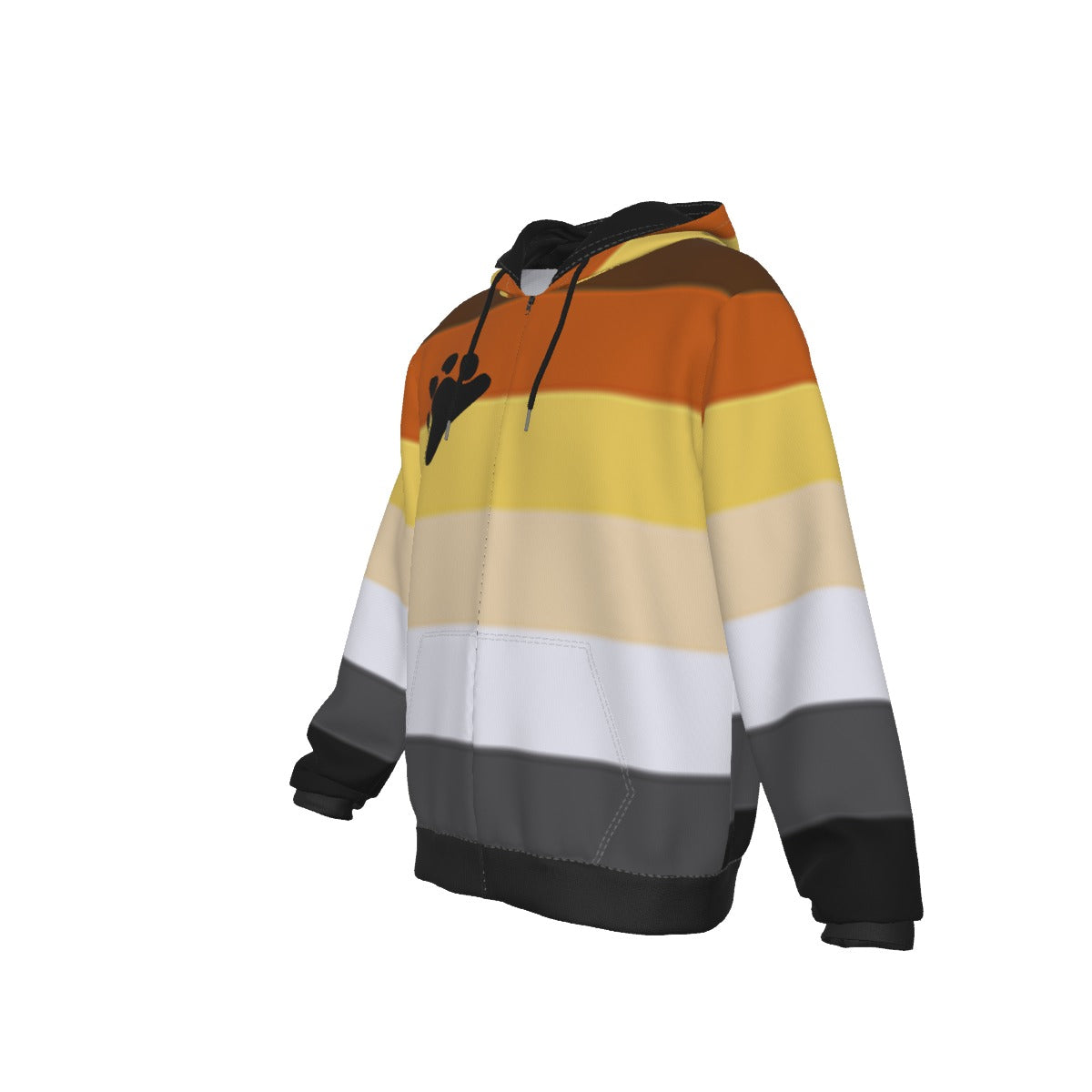 Zip-up Full Sleeve Hoodie (Bear Pride Design)