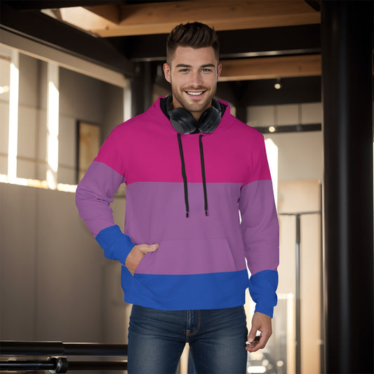 Pullover Hoodie - Bi Pride Design