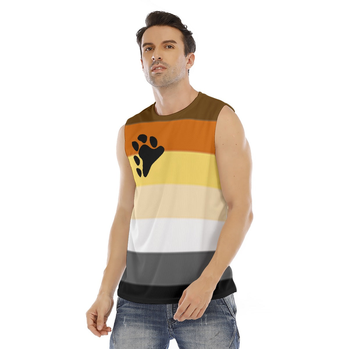 Sleeveless Muscle Tee - Bear Pride Design