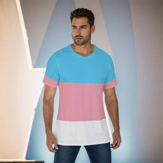 Athletic T-Shirt - Trans Pride Design