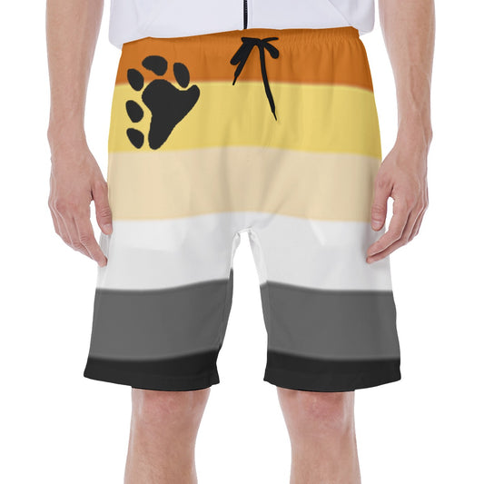 Mesh Lined Swim Trunks - Bear Pride Print