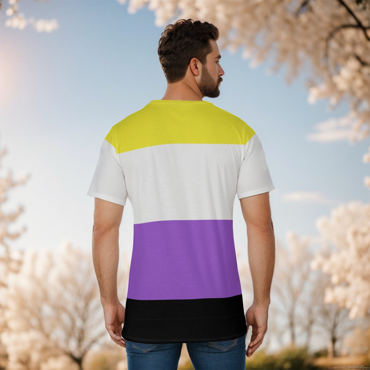 Athletic T-Shirt - Nonbinary Pride Design