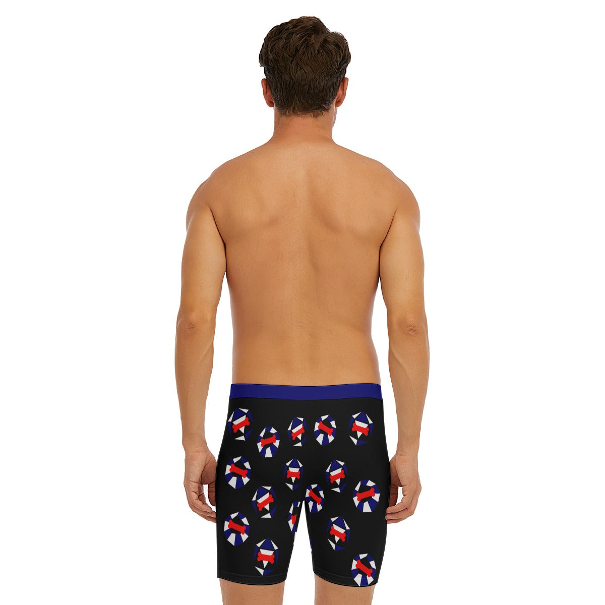 Long Boxer Briefs - Pride Dice Design (Pup Play)
