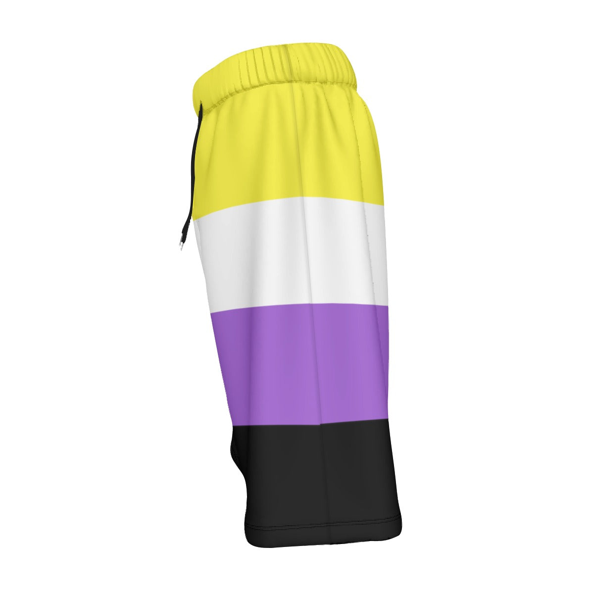 Mesh Lined Swim Trunks - Nonbinary Pride Print