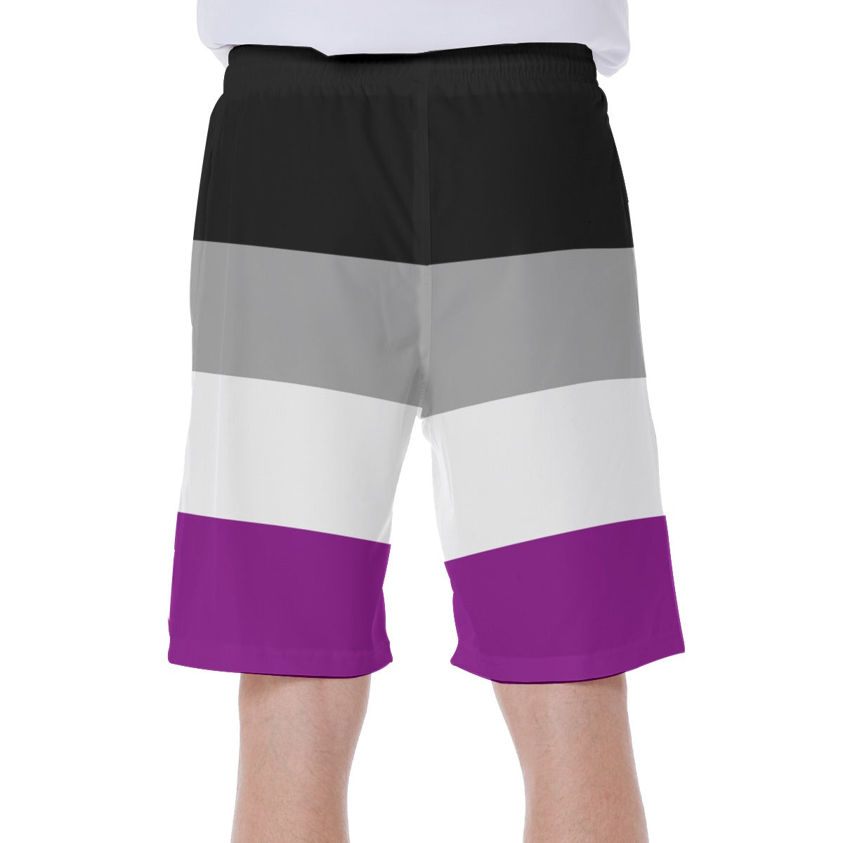 Mesh Lined Swim Trunks - Ace Pride Print