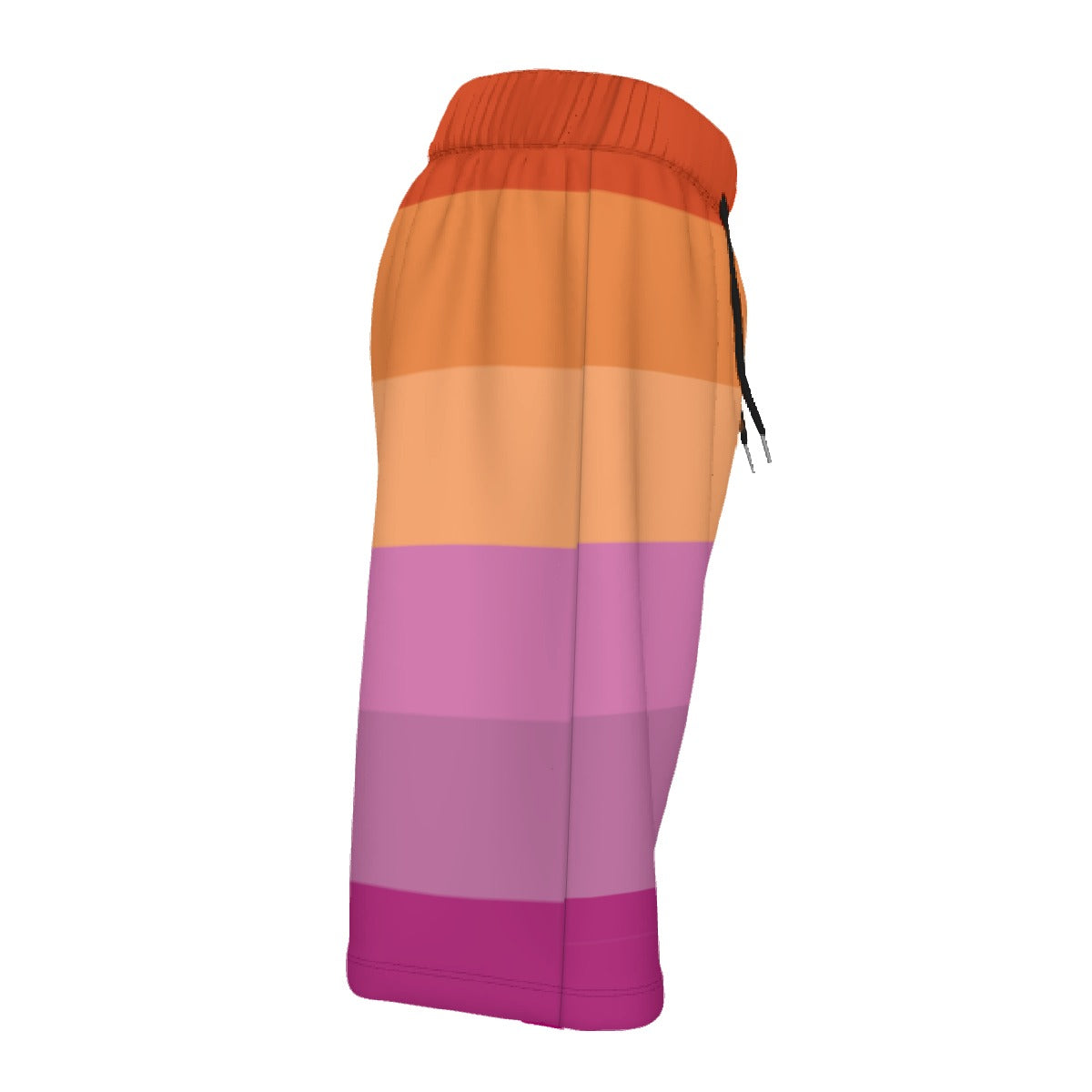 Mesh Lined Swim Trunks - Lesbian Pride Print