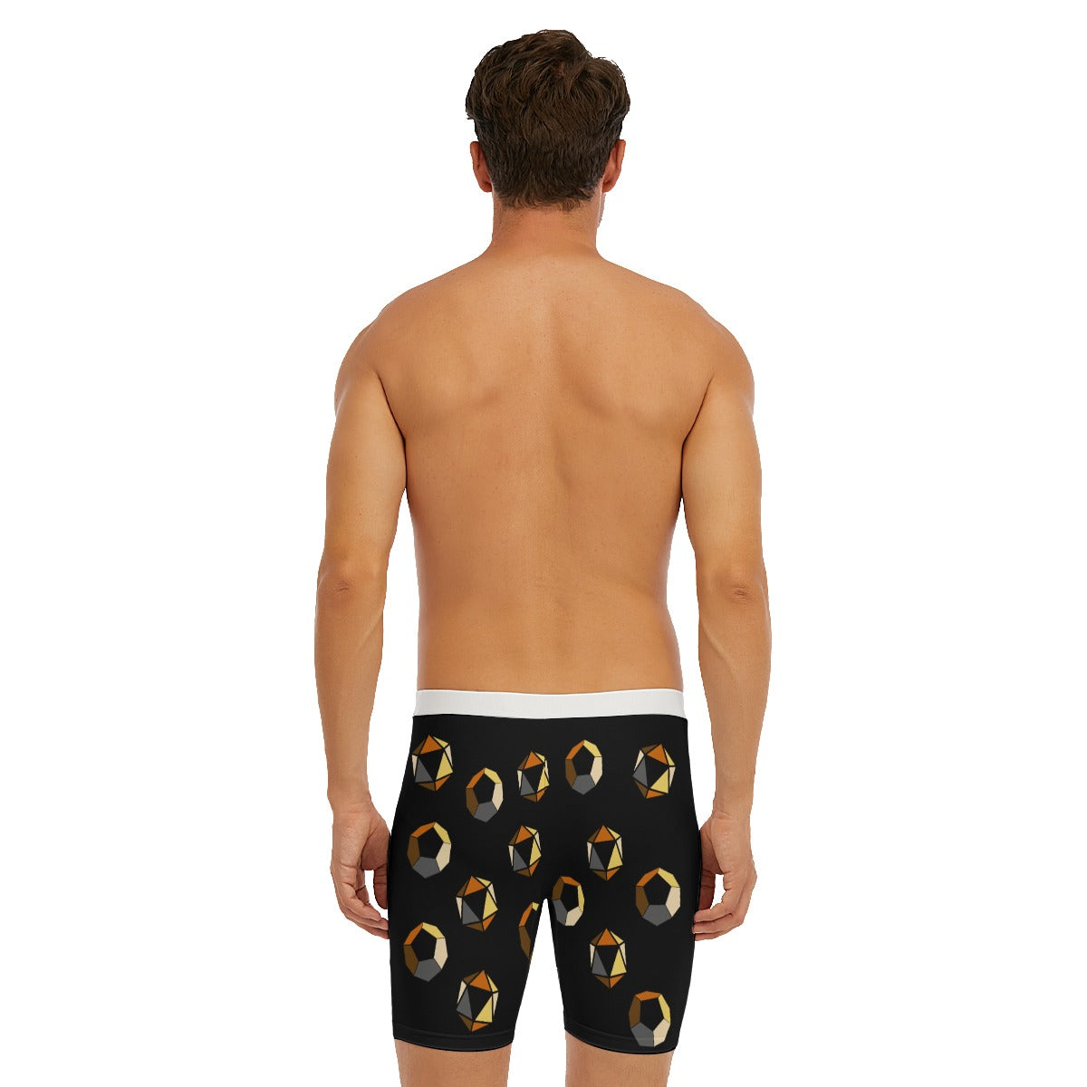 Long Boxer Briefs - Pride Dice Design (Bear)