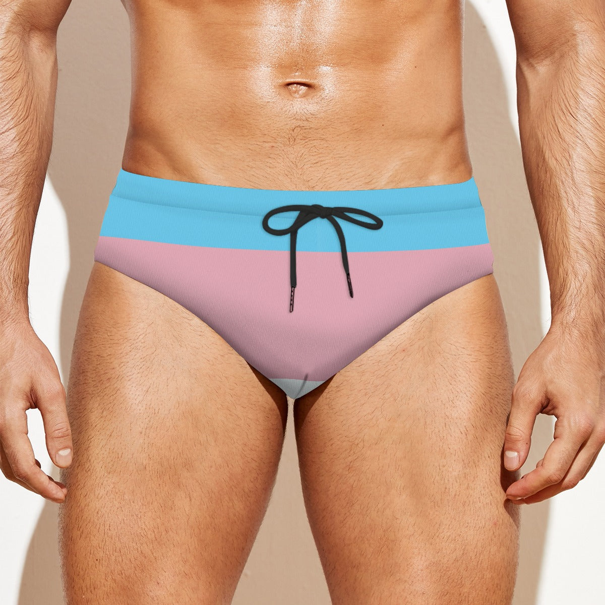 Drawstring Swim Briefs - Trans Pride Design