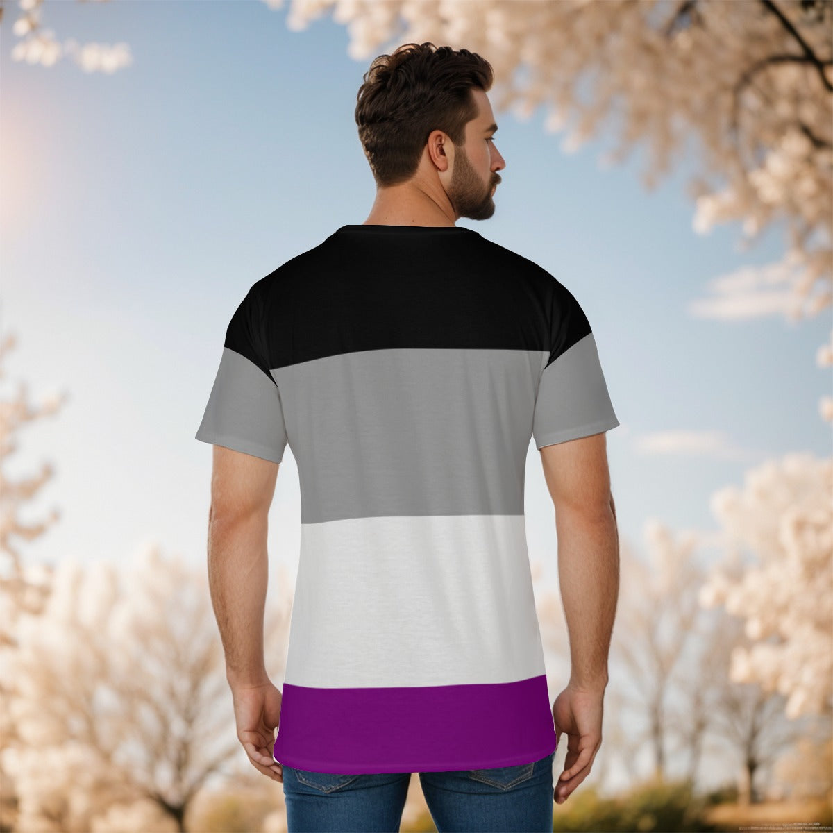 Athletic T-Shirt - Asexual/Ace Pride Design