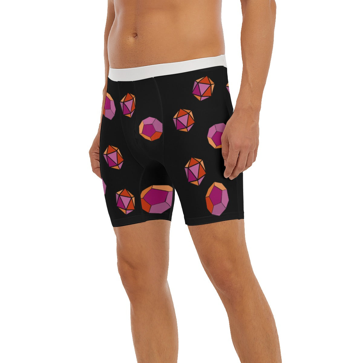Long Boxer Briefs - Pride Dice (Lesbian)