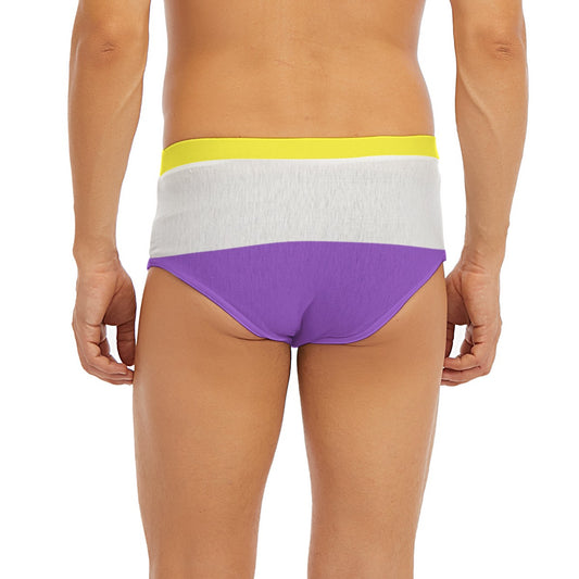 Low-rise Briefs - Nonbinary Pride Design