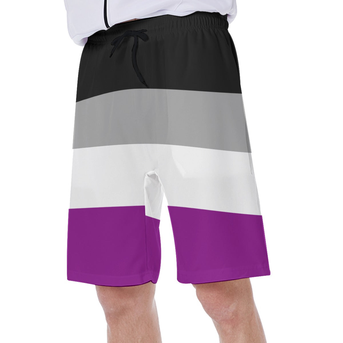 Mesh Lined Swim Trunks - Ace Pride Print