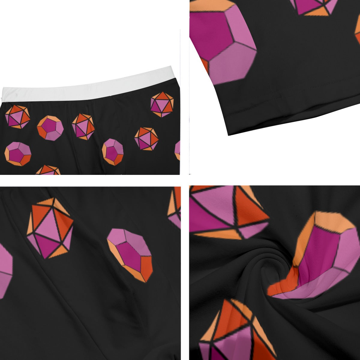 Long Boxer Briefs - Pride Dice (Lesbian)