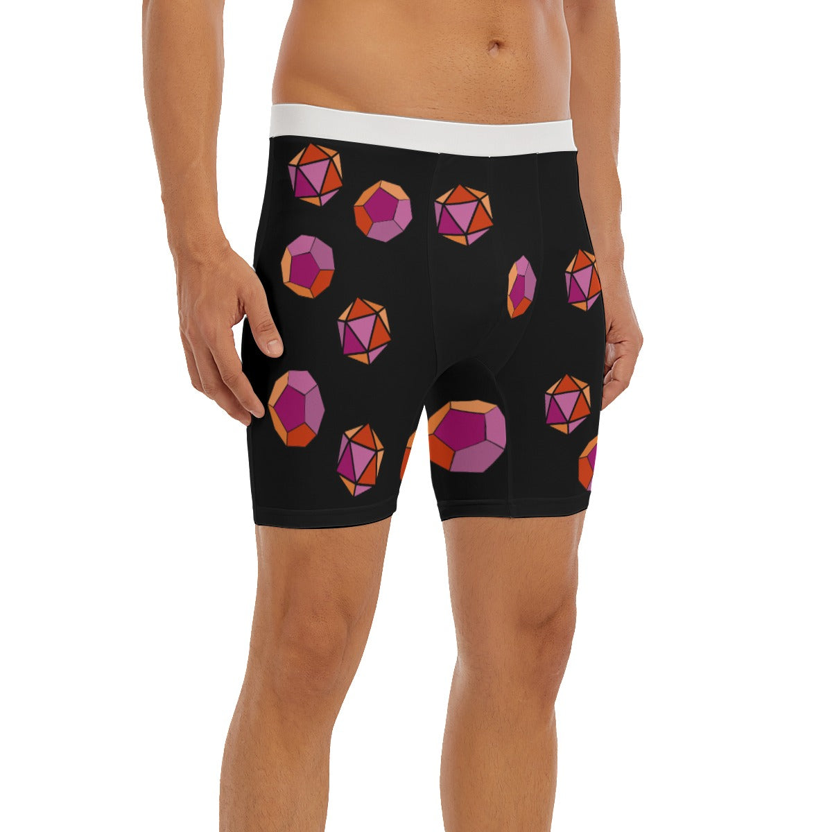 Long Boxer Briefs - Pride Dice (Lesbian)