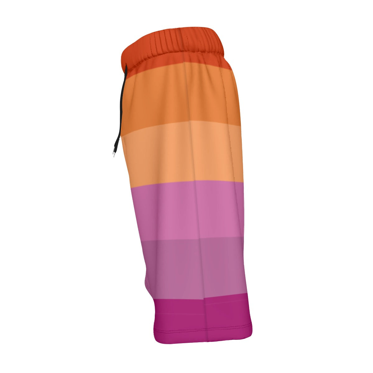 Mesh Lined Swim Trunks - Lesbian Pride Print
