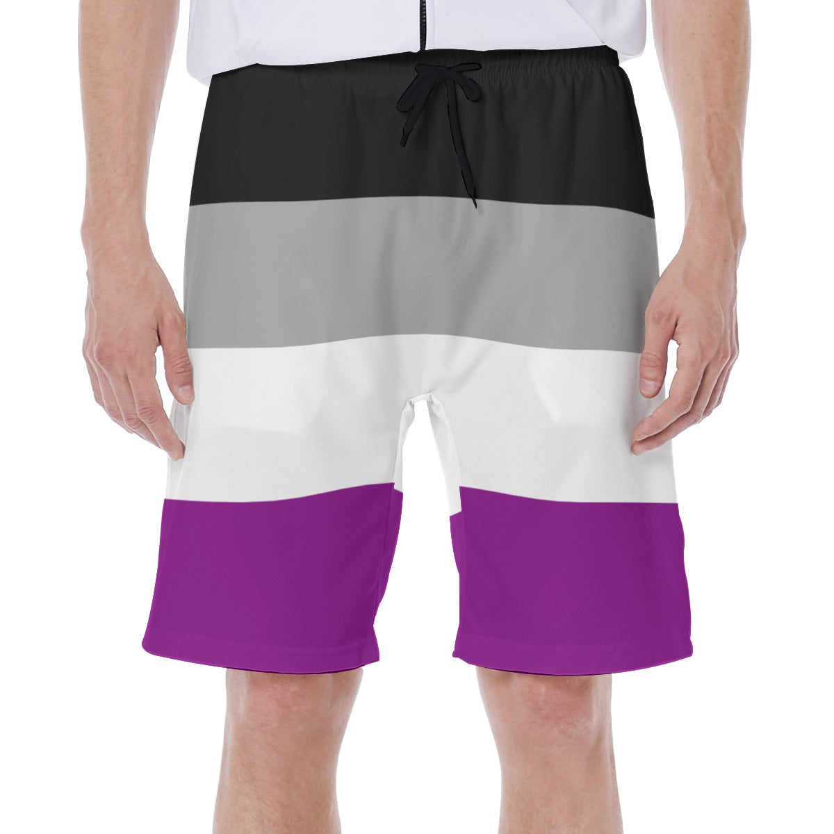 Mesh Lined Swim Trunks - Ace Pride Print
