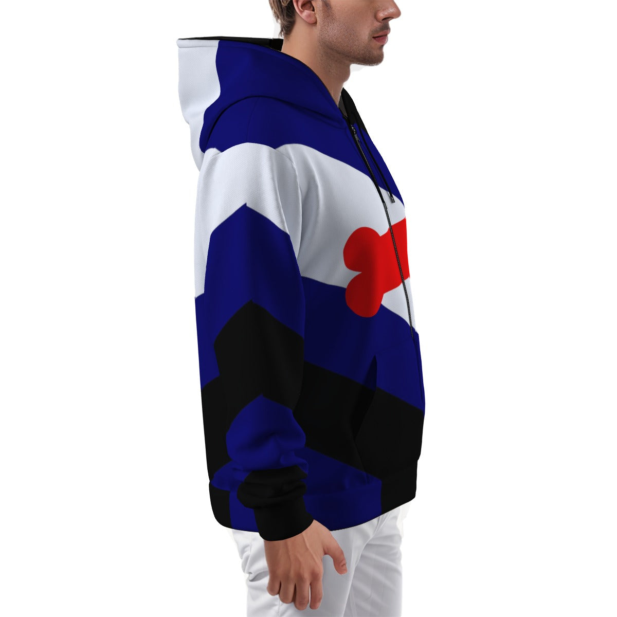 Zip-up Full Sleeve Hoodie (Classic Pup Play Pirde Design)