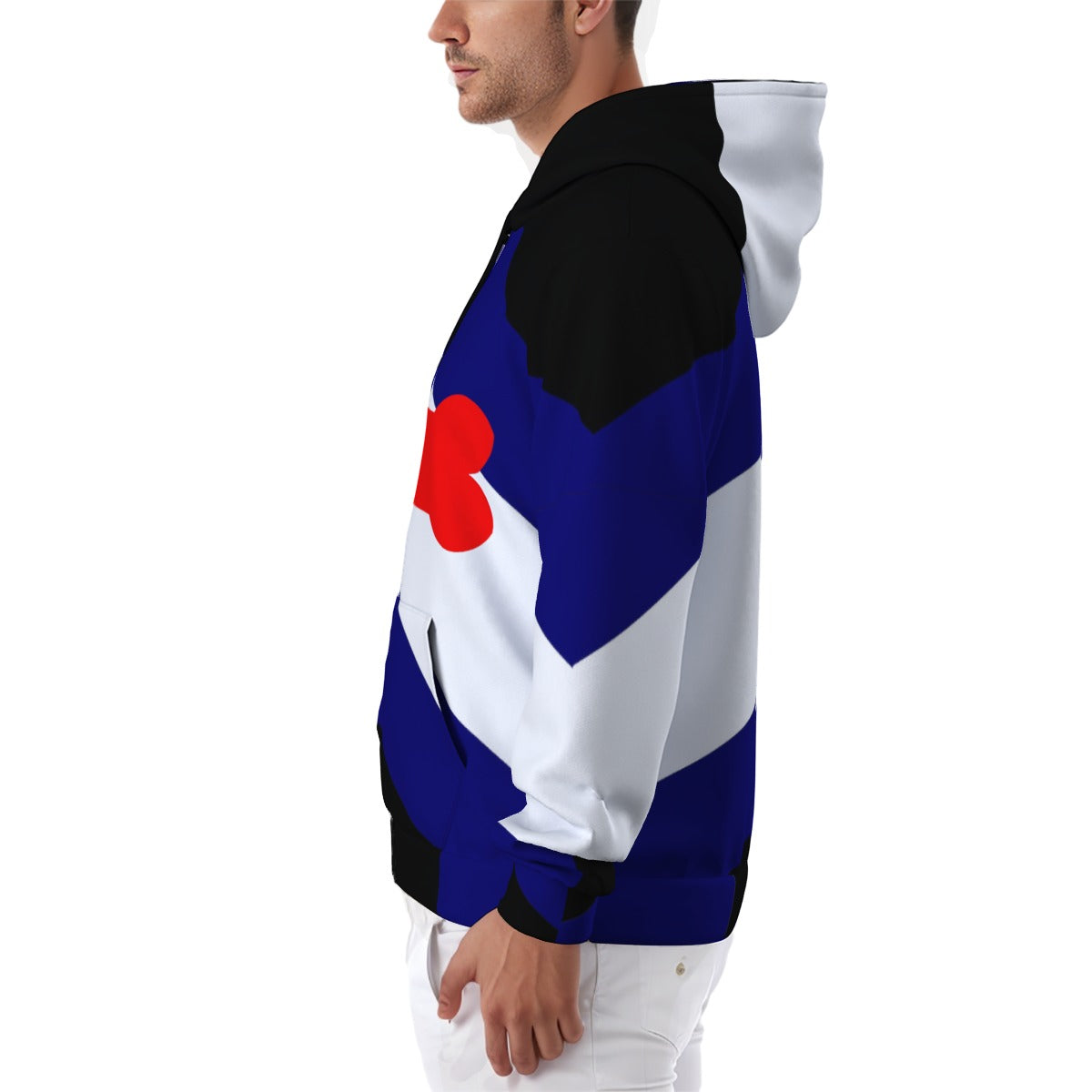 Zip-up Full Sleeve Hoodie (Classic Pup Play Pirde Design)