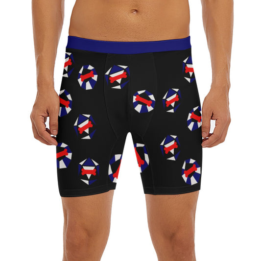 Long Boxer Briefs - Pride Dice Design (Pup Play)
