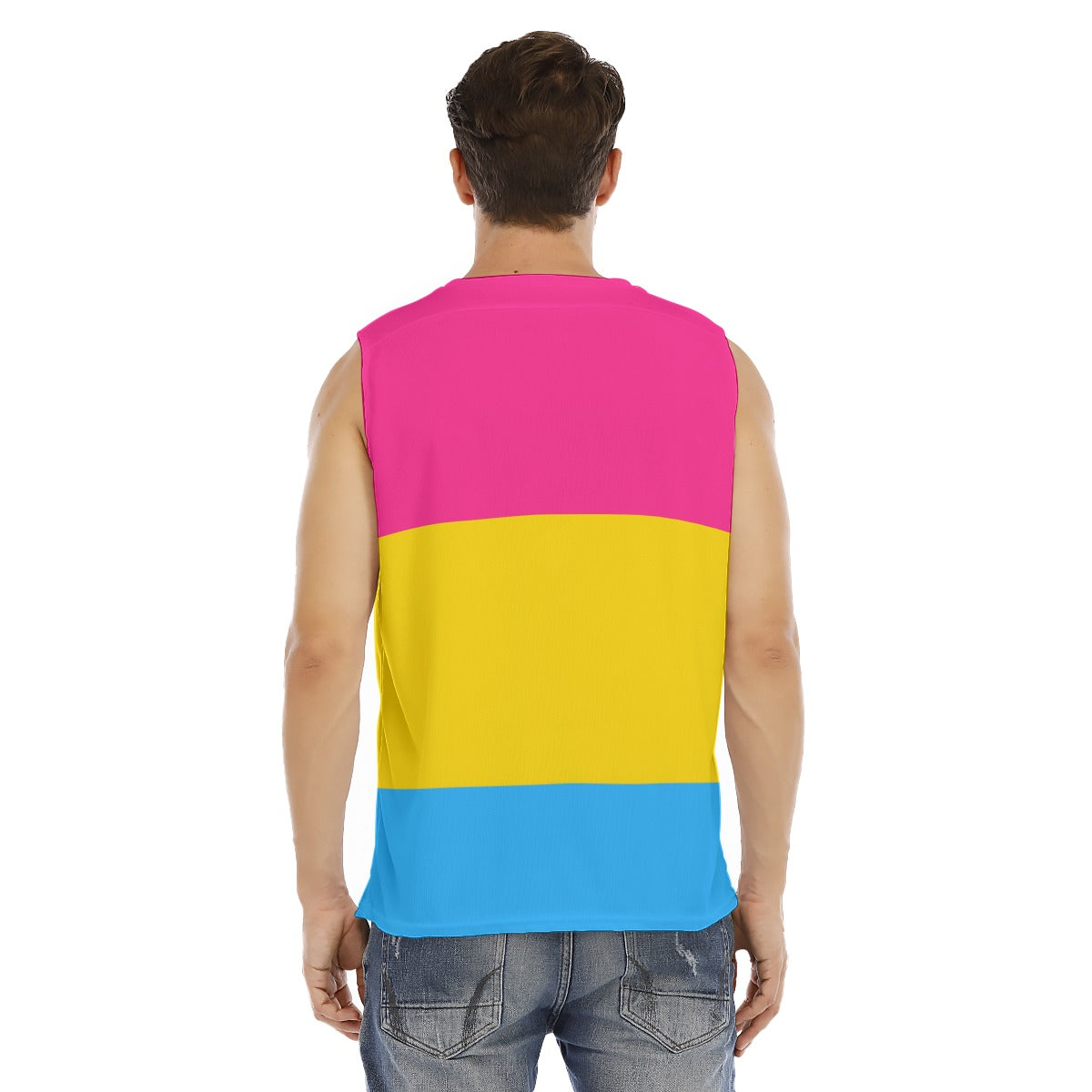 Sleeveless Muscle Tee - Pan Pride Design