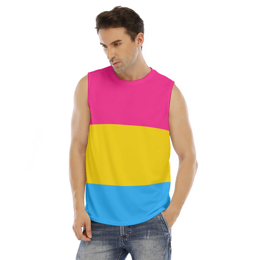 Sleeveless Muscle Tee - Pan Pride Design