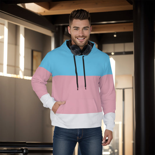 Pullover Hoodie - Trans Pride Design