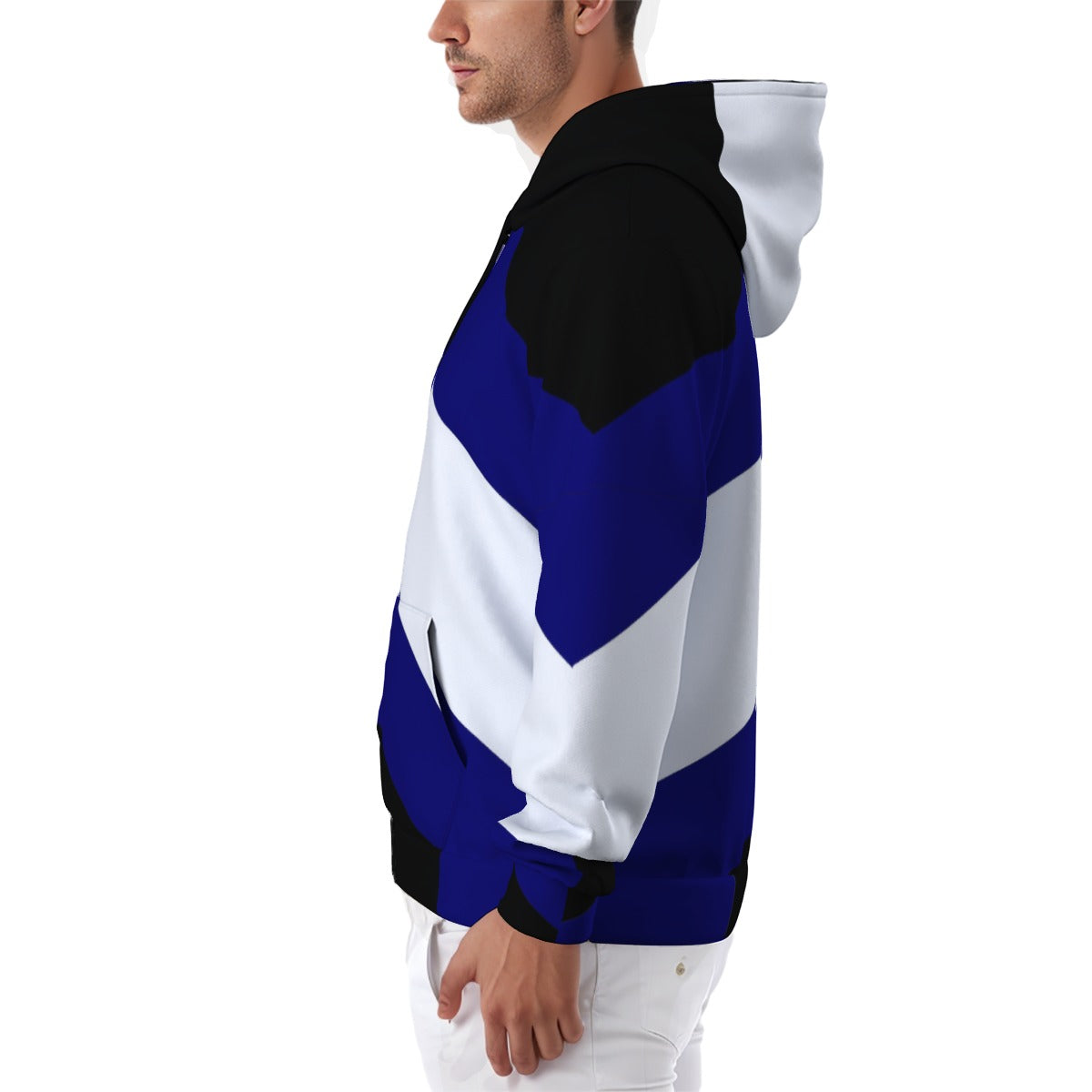 Zip-up Full Sleeve Hoodie (Modified Pup Play Pride Design)