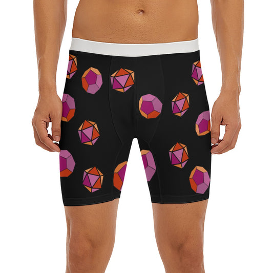 Long Boxer Briefs - Pride Dice (Lesbian)