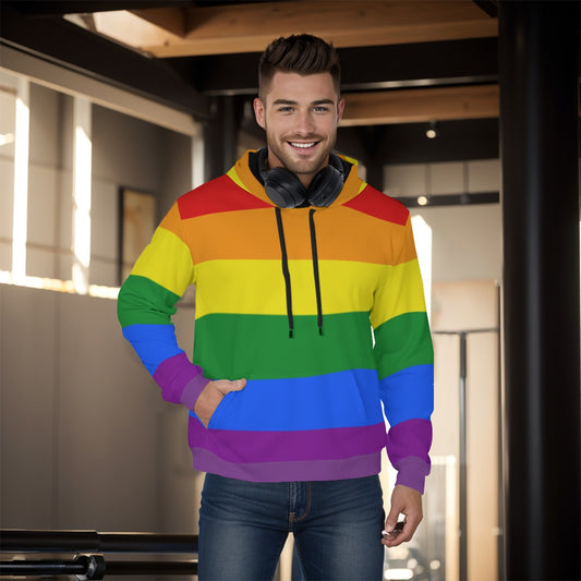 Pullover Hoodie - Classic Rainbow Design
