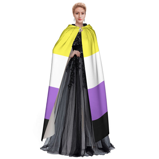 Hooded Cloak - Nonbinary Pride Design