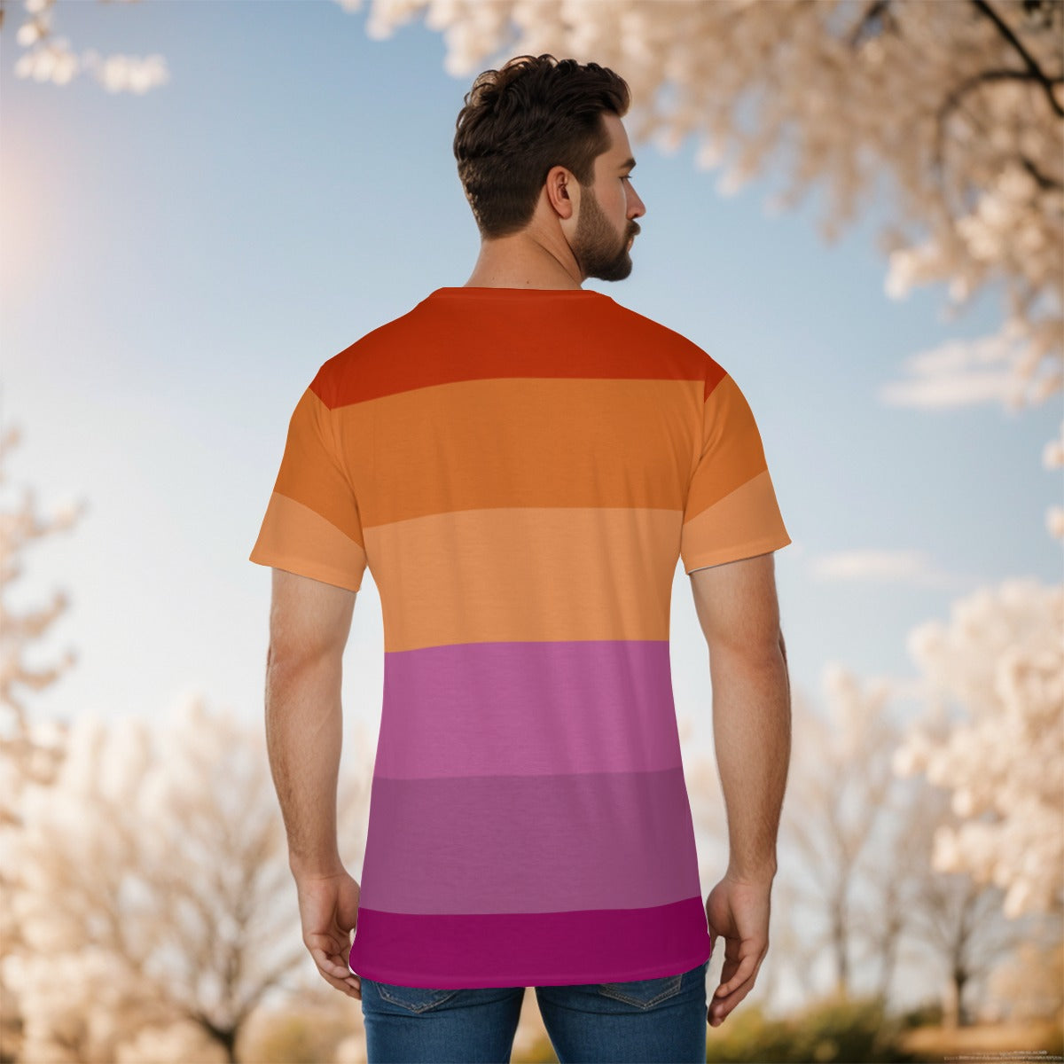 Athletic T-Shirt - Classic Rainbow Design