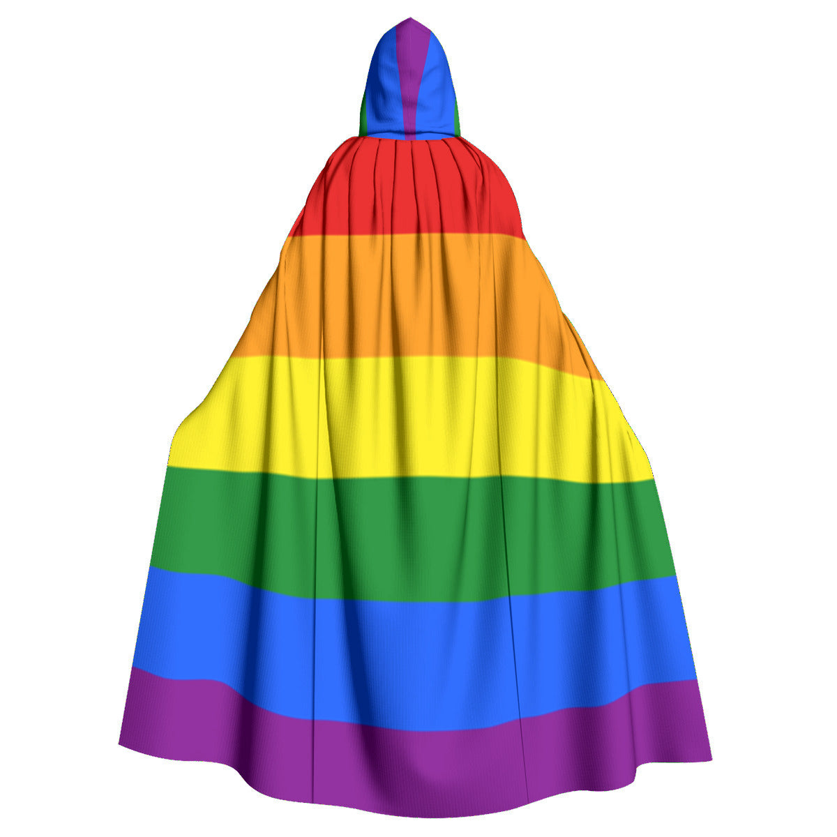 Hooded Cloak - Classic Rainbow Design