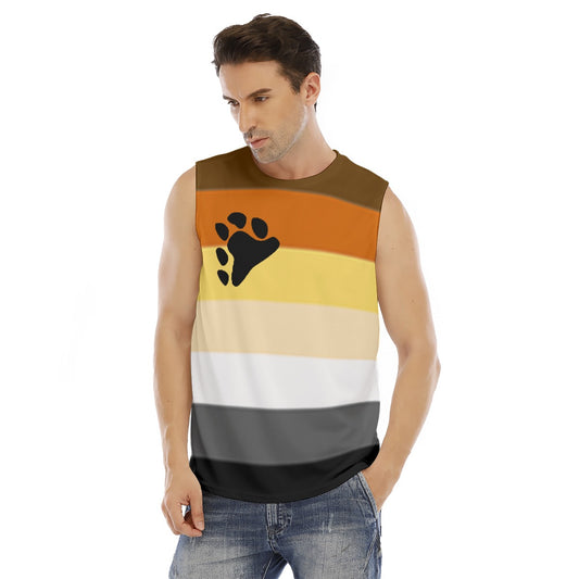 Sleeveless Muscle Tee - Bear Pride Design