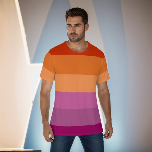 Athletic T-Shirt - Classic Rainbow Design