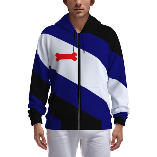 Zip-up Full Sleeve Hoodie (Modified Pup Play Pride Design)