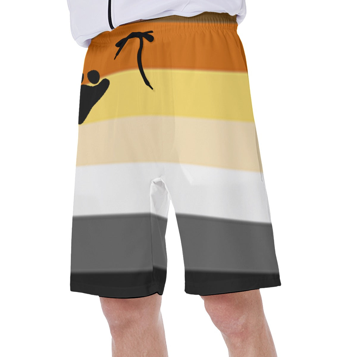 Mesh Lined Swim Trunks - Bear Pride Print