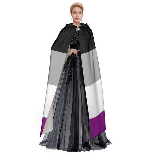 Hooded Cloak - Ace/Asexual Pride Design