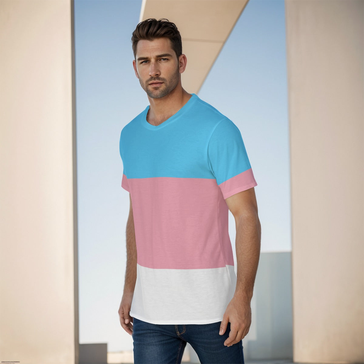 Athletic T-Shirt - Trans Pride Design