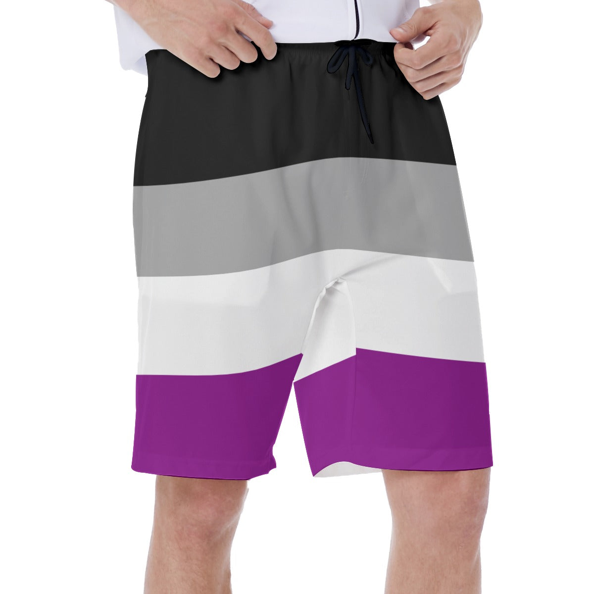 Mesh Lined Swim Trunks - Ace Pride Print