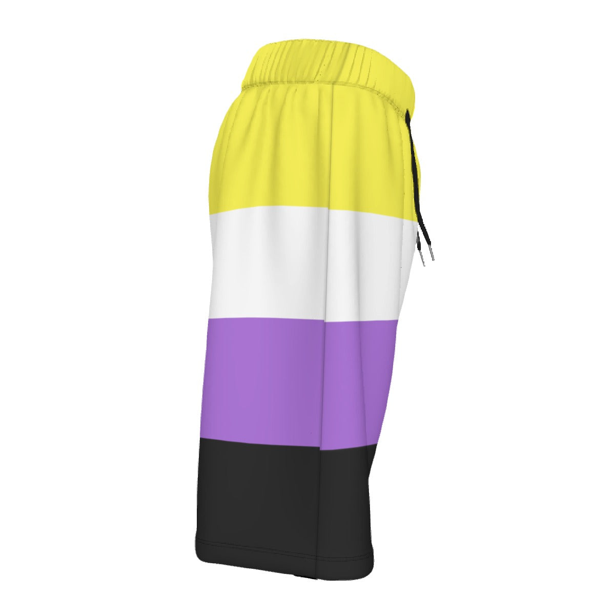 Mesh Lined Swim Trunks - Nonbinary Pride Print